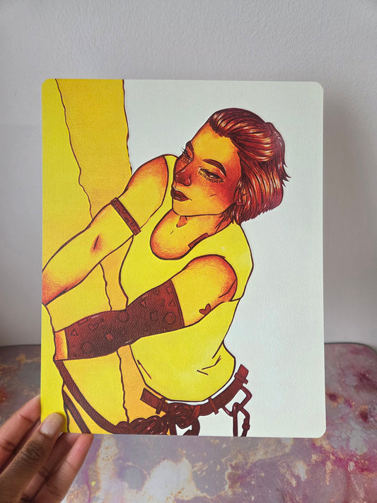 8x10 in. Watercolor Art Print from Original Painting “Entrepreneur” by Nightowl Doodles, Fine Art Print, Mixed Media Painting Print