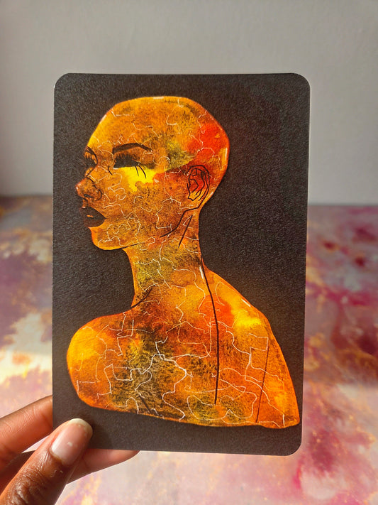 4x6 in. Watercolor Art Print from Original Painting “Venus” by Nightowl Doodles, Fine Art Print, Mixed Media Painting Print