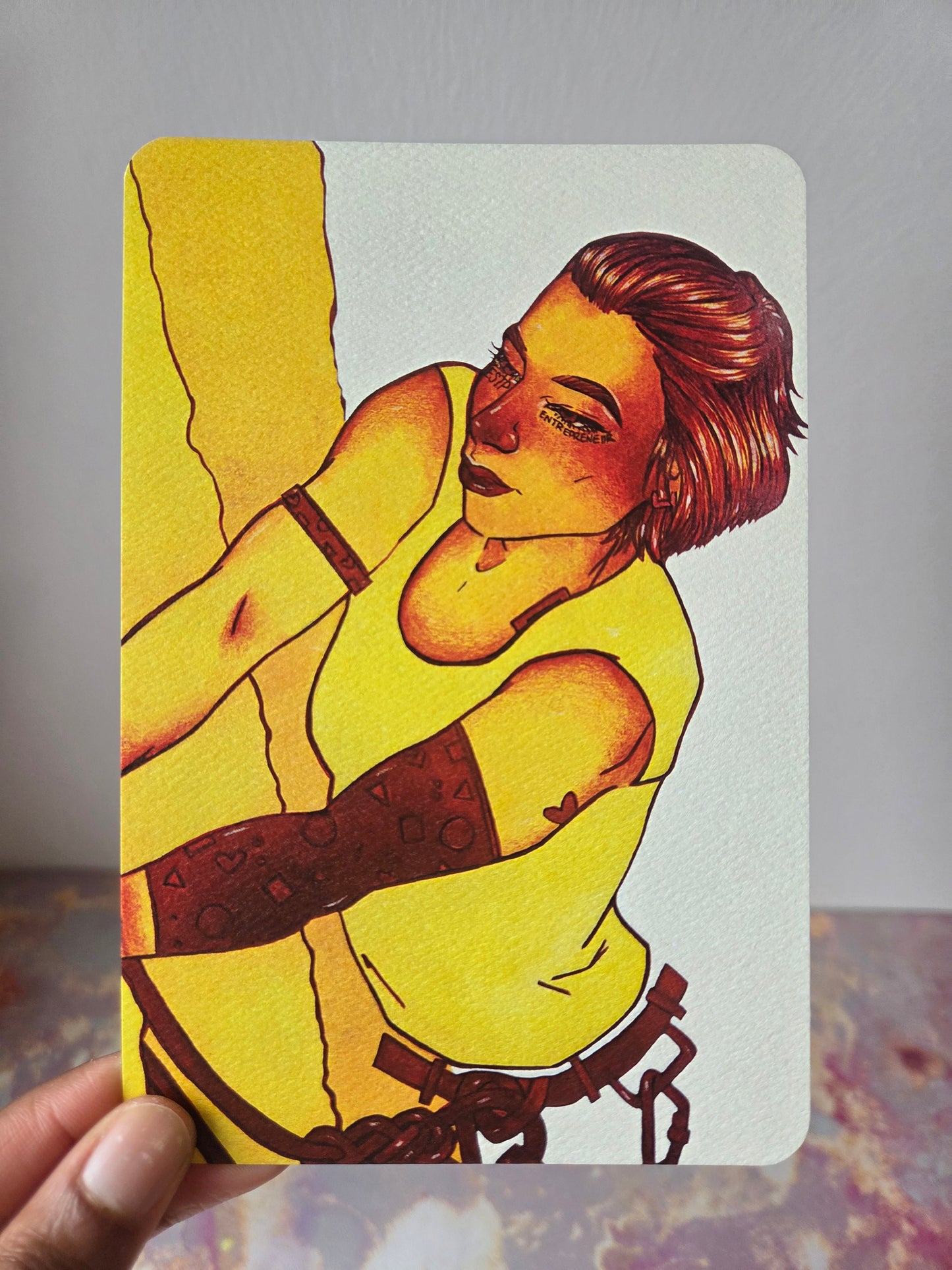 4x6 in. Watercolor Art Print from Original Painting “Entrepreneur” by Nightowl Doodles, Fine Art Print, Mixed Media Painting Print